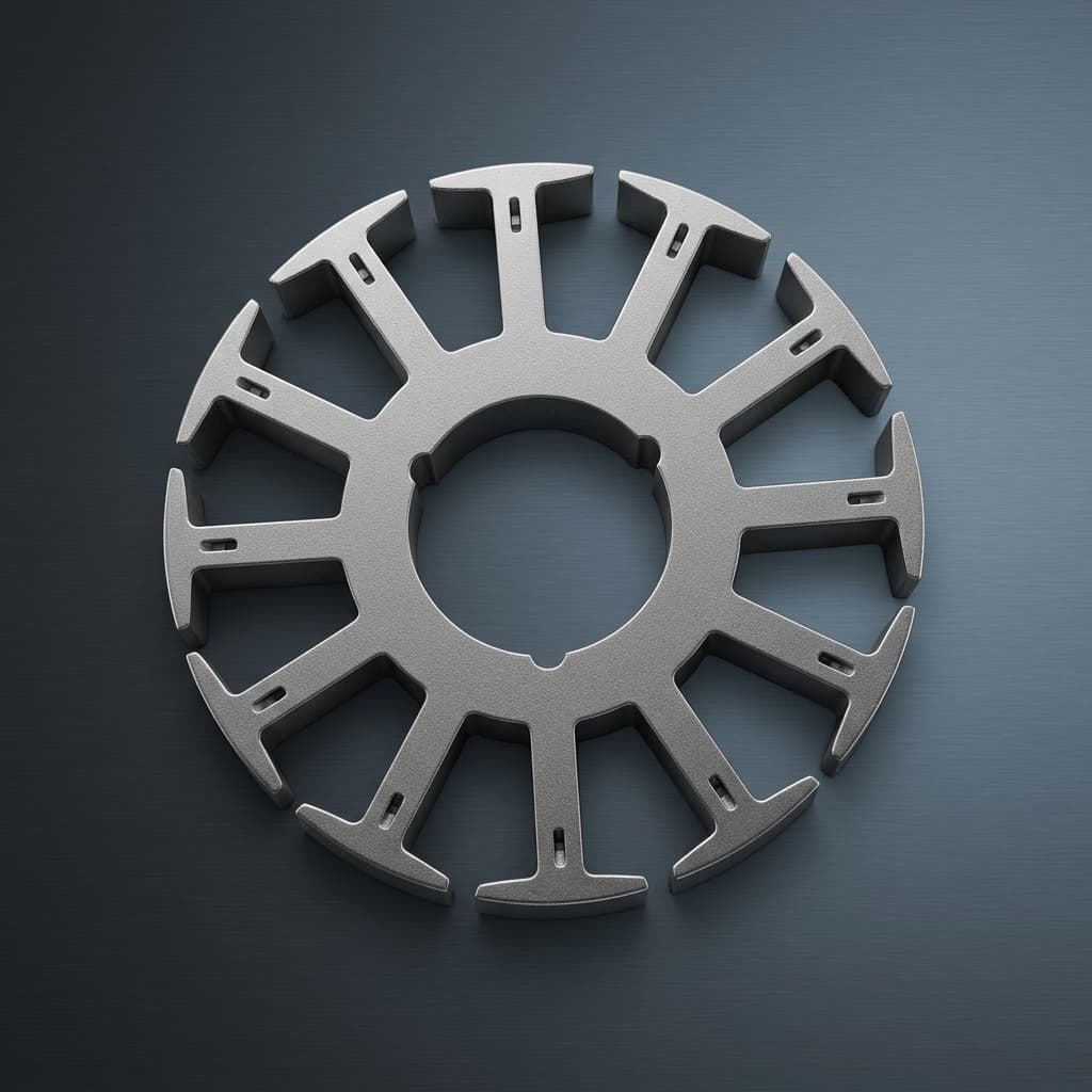 3D magnetic flux SMC stator path for lamination comparison