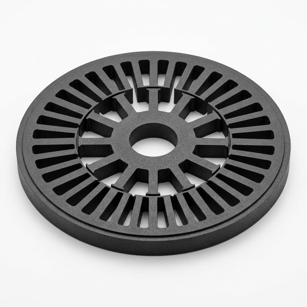 Axial flux lamination stator core reference for winding services