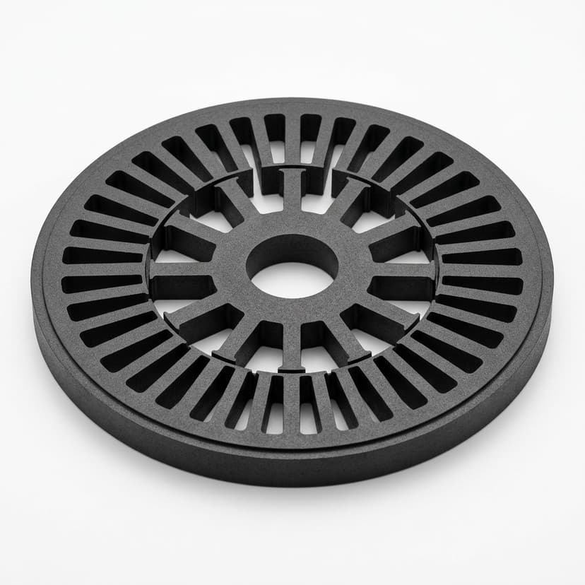Axial flux motor core