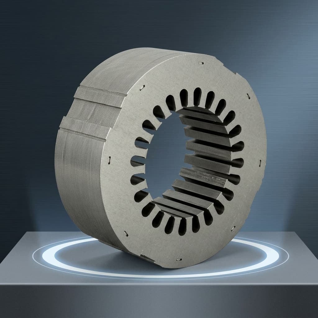 Axial flux stator assembly reference