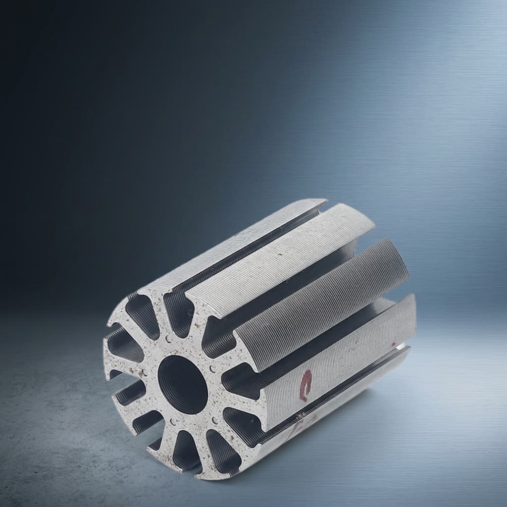 Axial flux motor silicon steel stator iron core