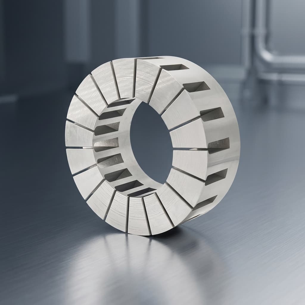 High fidelity render of a compact near-net-shape 3D SMC core