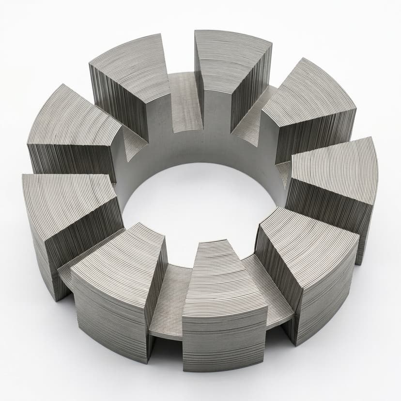 Thin axial flux stator concept for robot joints